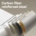 Layered diagram highlighting reinforced steel and coatings used in Deli VS4529-WH Digital Safe construction.