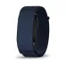 Close-up of Garmin CIRQA Smart Band with dark blue woven strap and sleek black device partially enclosed.