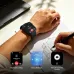 Work view of Haylou Watch Hyper on wrist showing Bluetooth call screen while sketching architectural drawing.