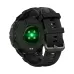 Back view of KOSPET ORB 2 smartwatch with green heart rate sensor light and textured silicone strap.