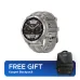 Front view of KOSPET ORB 2 smartwatch showing digital dials for time, date, steps, heart rate, and battery.