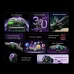 Feature overview graphic of Oraimo Watch 6 Lite MOCO  Smart Watch displaying health metrics, sports modes, and battery performance icons