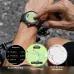 Close-up of QCY Track S10 smartwatch displaying GPS route planning with waypoints and hybrid maps.