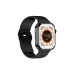 Angled front view of Unikyy Wing Smart Watch displaying square screen with rugged bezel and side button controls