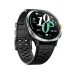 Front-left three-quarter view of the Weofly Vive 2 displaying the digital watch face and silicone strap.