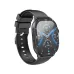 XO J12 Smart Watch angled front view featuring a black strap and modern square touchscreen display.