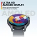 Front angle view of Zeblaze Btalk 3 Pro smartwatch displaying Ultra HD AMOLED screen.