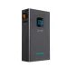 Front angled view of MARSARIVA MR-LFP48-200-WMD 204Ah Lithium Battery with wall-mounted slim design.