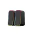 Fantech GS304 GROOVE RGB Gaming Speaker black showing RGB lighting front face