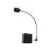 Havit SK221 RGB Dual Mode Gaming Soundbar with Microphone shown from a left view with its flexible microphone extended.