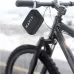 Havit SK874BT Portable Bluetooth Speaker attached to a bicycle handlebar to show its portable outdoor use.