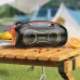 Front view of Hoco DS67 SuperBass Pro 600W Bluetooth Speaker placed on an outdoor table.