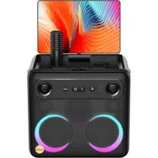 Ikarao Xtreme Break X2 All in One Karaoke Portable  Bluetooth Speaker With Built-In 10 Inch Tablet And Wireless Microphone