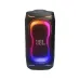 JBL PartyBox 320 black party speaker featuring colorful RGB LED light rings and JBL logo.