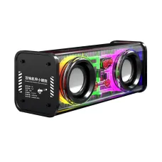 Mecha V8 Double-shot Little Steel Gun 10W Transparent Speaker