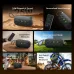 Feature collage view of Oraimo SpaceBox Active Bluetooth Speaker showing sound, FM, stereo, and durability highlights.