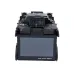 Angled side view of Tumtec FST-18S Fusion Splicer Machine showing rugged red and black housing.