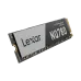 Lexar NQ780 NVMe SSD angled view showing M.2 2280 form factor, PCIe Gen4x4 interface, and compact design