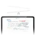 Top view of Acefast V1 Captive Pen shown above iPad screen with handwritten notes in Notability app.