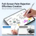 JR-BP561 stylus with full-screen palm rejection, allowing natural hand placement for smooth writing on tablet