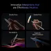 Interaction demo of Xiaomi Focus Pen Pro showing double press, pinch, rotation, and haptic feedback gestures.