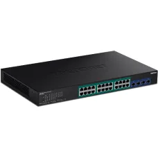 TRENDnet TPE-30284 28-Port Gigabit Web Smart PoE+ Switch with 4 x 10G SFP+ slots