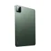 Rear left-side angle view of Xiaomi Pad 8 in green finish showing rear camera and sleek metal body.