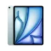 Apple iPad Air M4 13-inch tablet with sleek blue design, rear camera, and vibrant display featuring abstract wallpaper