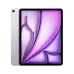 Apple iPad Air M4 13-inch tablet with sleek purple design, rear camera, and vibrant display featuring abstract wallpaper