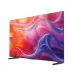 Front view of Haier 65P7 PRO Google TV with thin bezel displaying vivid abstract swirl of bright colors.