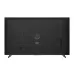 Rear view of Haier 75P7 PRO Google TV showing textured back panel with recessed areas and stand legs.