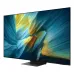 Samsung 65S95F 77 inch 4K OLED TV showcasing vivid abstract visuals and modern slim-profile aesthetics.