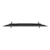TCL 43V6C bottom view highlighting dual stand legs and sleek flat panel design with minimal thickness