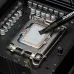 Close-up view of Thermal Grizzly Duronaut Pro 2g thermal paste spread evenly across a CPU surface.