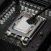 Close-up view of Thermal Grizzly Duronaut Pro 2g thermal paste being applied on a CPU surface.