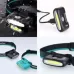 Xiaomi Nextool NE20005 Headlamp showing USB charging, detachable battery, and wearable lighting design.