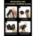 Step-by-step guide showing ENCHEN Beardo 3 Trimmer blade detachment and reattachment process.