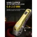 Angled view of ENCHEN Boost 2 Trimmer with gold finish and adjustable blade lever for precise hairstyling.