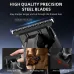 ENCHEN Sharp 6 Trimmer stainless steel blades shown with features for sharp safe cutting, no pulling, and anti-overheating.