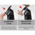 Instructional panels of Kemei KM-809A Trimmer demonstrating how to install and remove limit comb attachments.