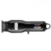 V-297 hair trimmer in black with T blade, digital display and ergonomic handle shown in horizontal view design
