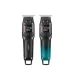VGR V-964 trimmer in matte black and green gradient colors, featuring an LED display, USB cable, and guide combs.