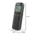 Front view of Philips DVT1160 Digital Voice Recorder with HQ display and measurements for height, width, and depth.