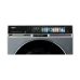Detailed view of Haier HWD140-BPD14387GNU1 Washing Machine control panel with digital display and multiple wash modes.