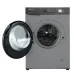 Front view of Hitachi 10.5KG Front Load Washing Machine (BD-D1054HVOS) with open door revealing drum.