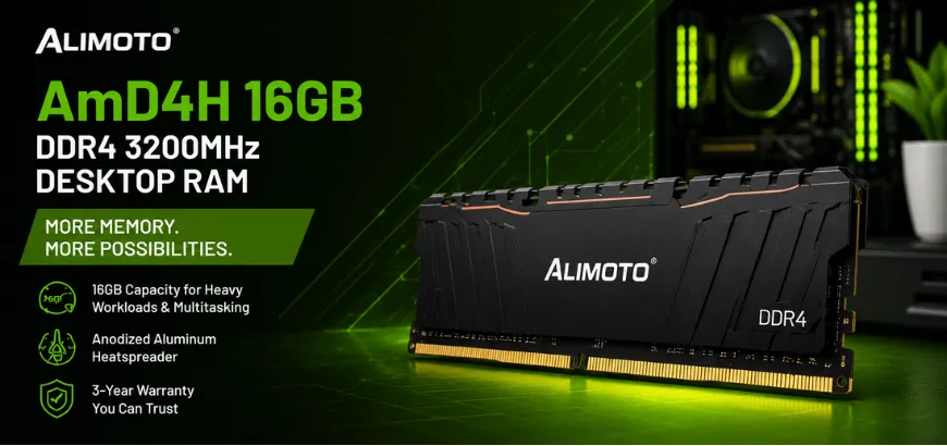 Alimoto AmD4H 16GB DDR4 3200MHz Desktop RAM