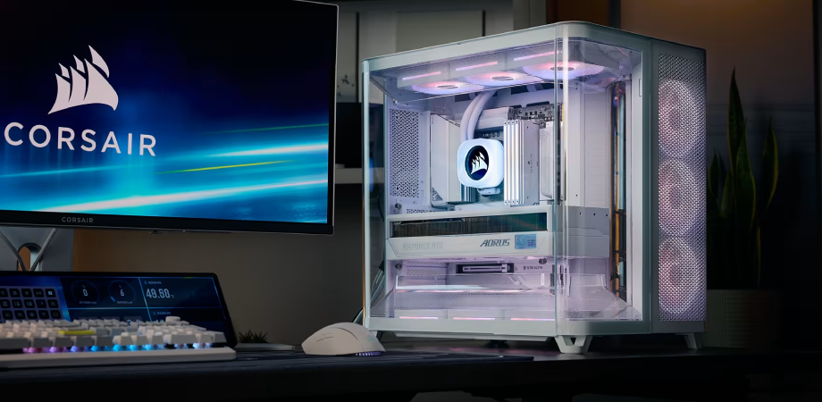 Corsair AIR 5400 RS-R ARGB Triple Chamber Casing White