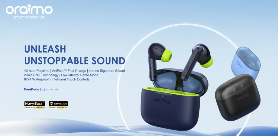 Oraimo FreePods Lite OTW-330 True ENC Earbuds