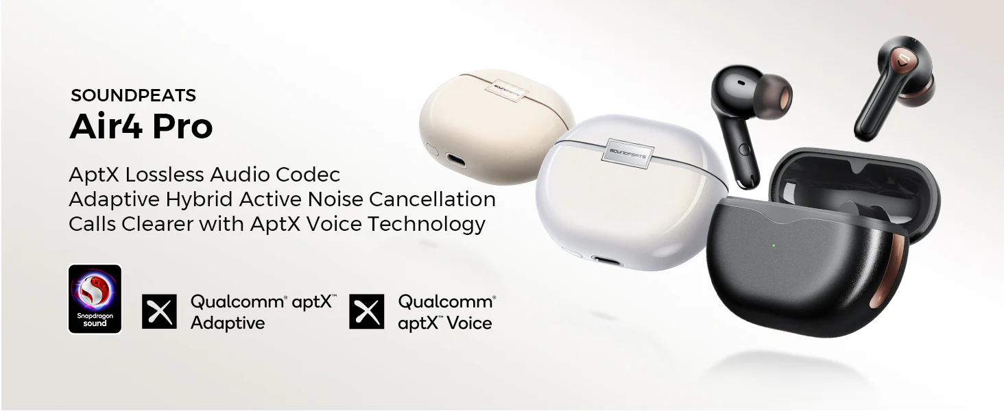 SoundPEATS Air4 Pro ANC aptX Wireless Earbuds