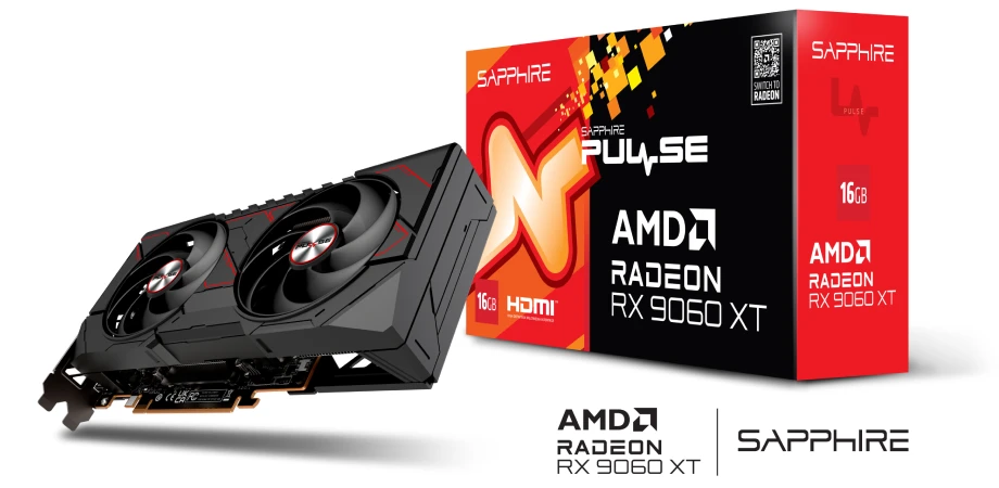 Sapphire Pulse AMD Radeon RX 9060 XT GAMING OC 16GB GDDR6 Graphics Card